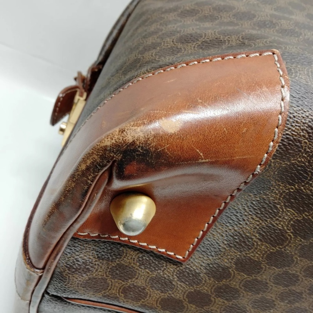 Celine Vintage KeepAll 45 Sport Duffel Weekender Triomphe Macadam Canvas - Picture 8 of 9